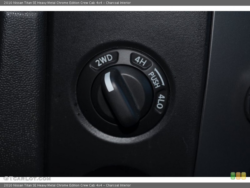 Charcoal Interior Controls for the 2010 Nissan Titan SE Heavy Metal Chrome Edition Crew Cab 4x4 #79175087