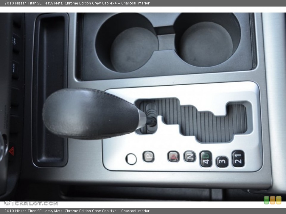 Charcoal Interior Transmission for the 2010 Nissan Titan SE Heavy Metal Chrome Edition Crew Cab 4x4 #79175156