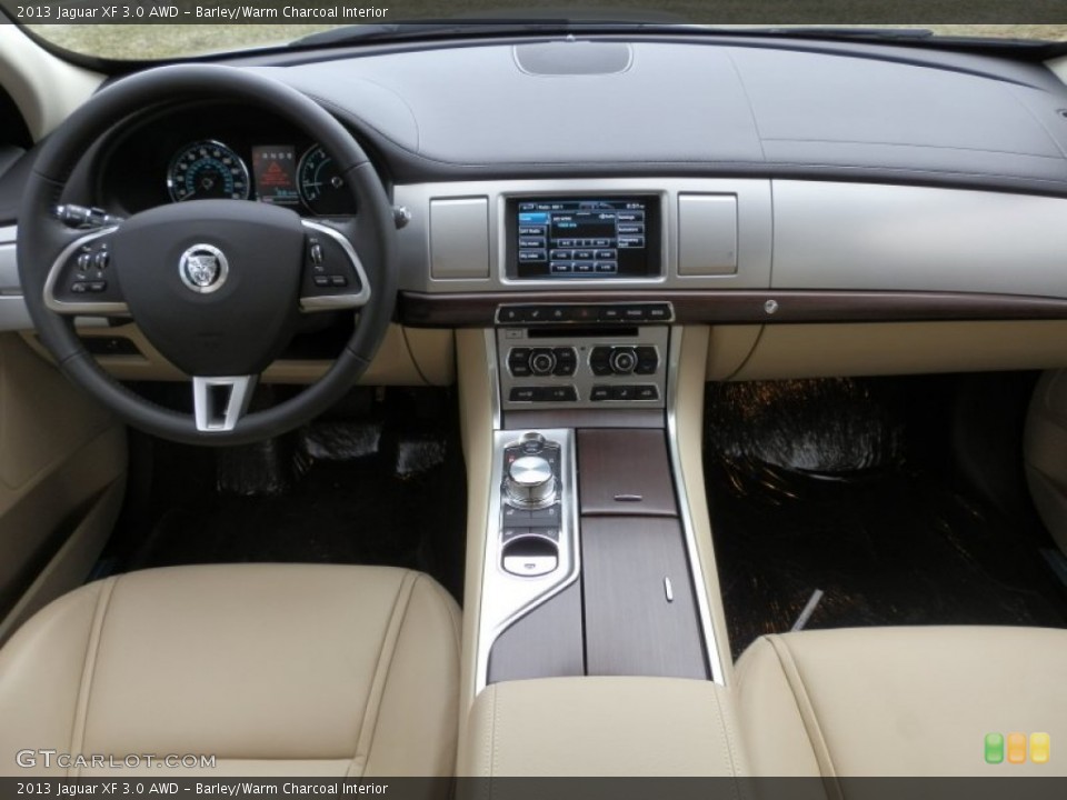 Barley/Warm Charcoal Interior Dashboard for the 2013 Jaguar XF 3.0 AWD #79175462