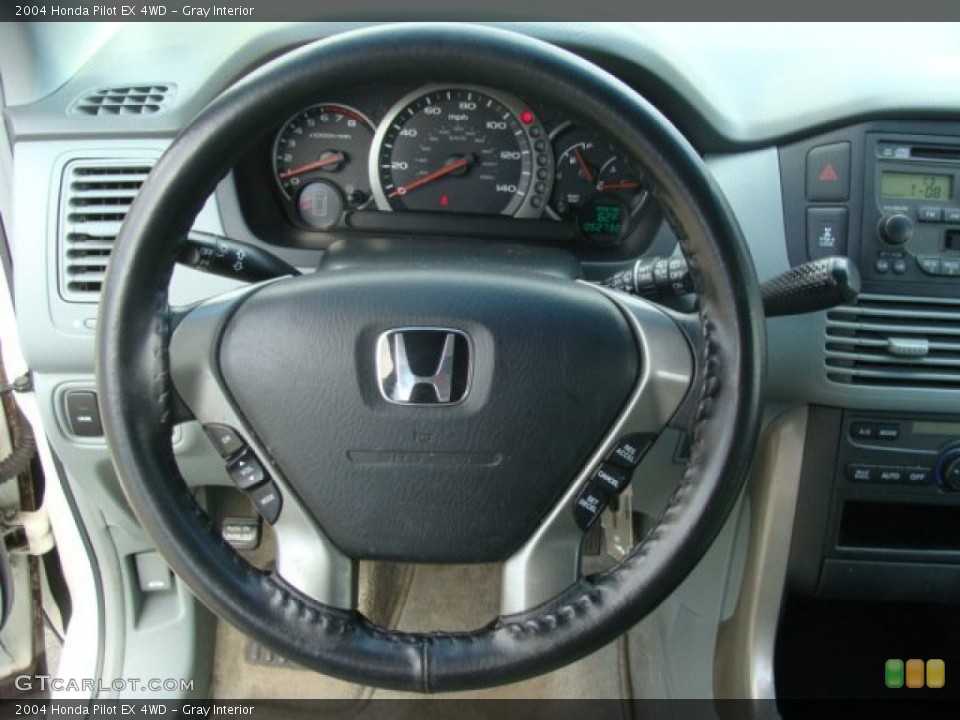 Gray Interior Steering Wheel for the 2004 Honda Pilot EX 4WD #79176425