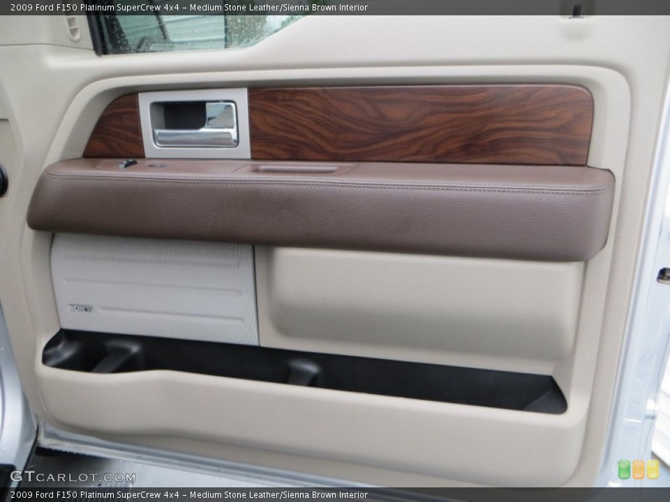 Medium Stone Leather/Sienna Brown Interior Door Panel for the 2009 Ford F150 Platinum SuperCrew 4x4 #79177844