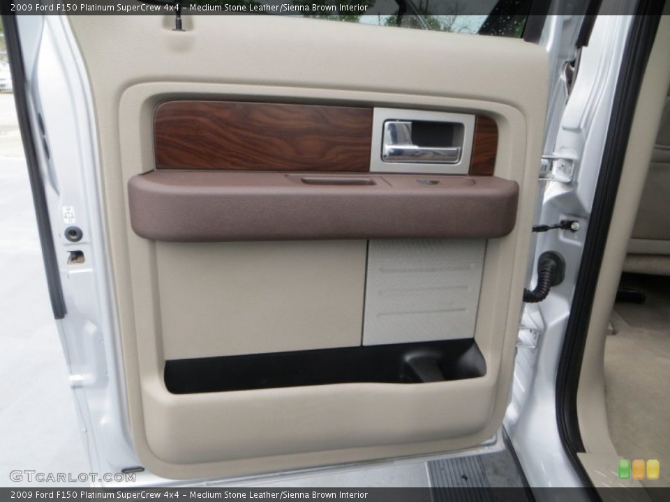 Medium Stone Leather/Sienna Brown Interior Door Panel for the 2009 Ford F150 Platinum SuperCrew 4x4 #79177949