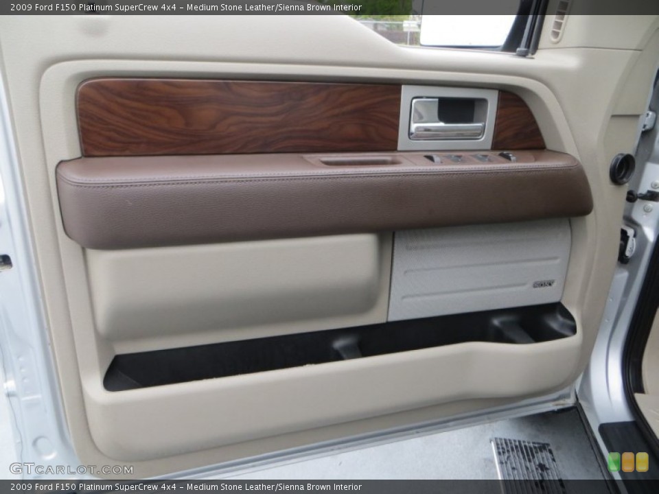 Medium Stone Leather/Sienna Brown Interior Door Panel for the 2009 Ford F150 Platinum SuperCrew 4x4 #79177977