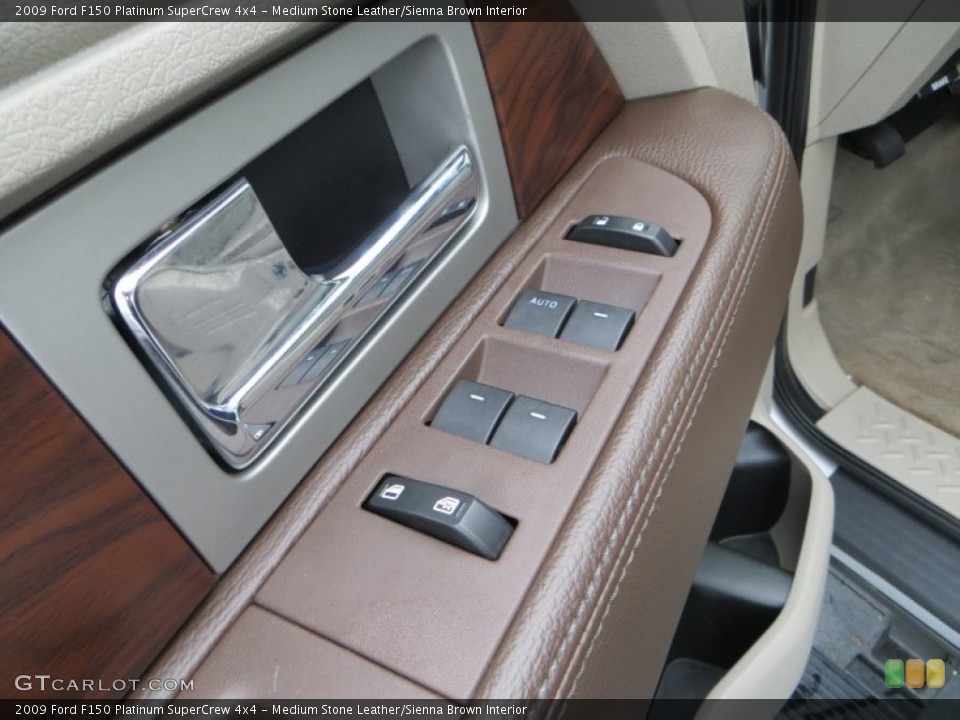 Medium Stone Leather/Sienna Brown Interior Controls for the 2009 Ford F150 Platinum SuperCrew 4x4 #79177997