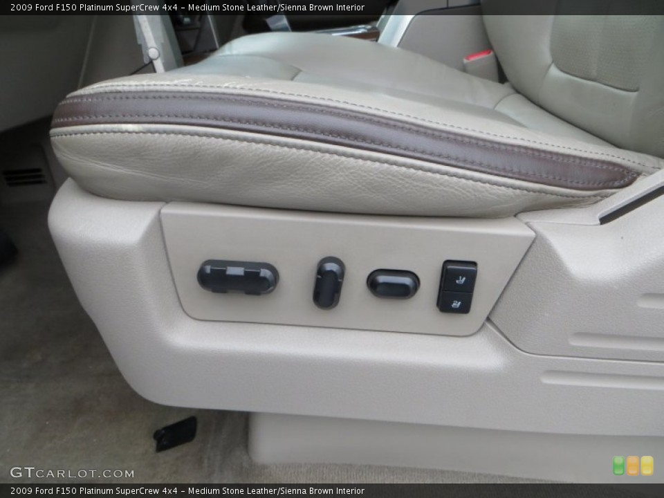 Medium Stone Leather/Sienna Brown Interior Controls for the 2009 Ford F150 Platinum SuperCrew 4x4 #79178036