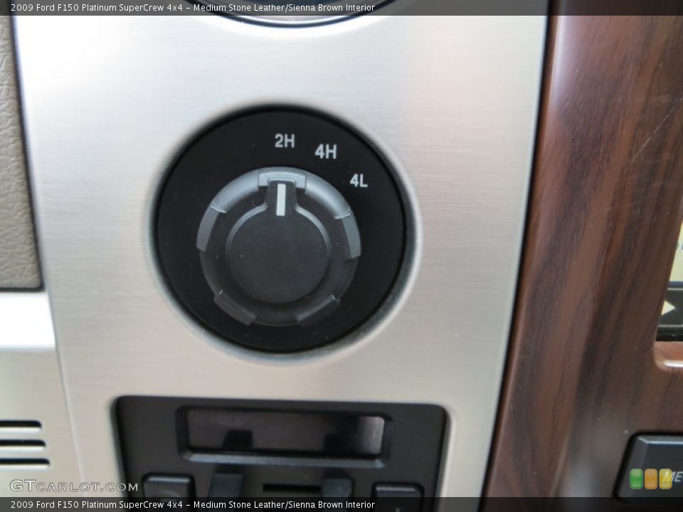 Medium Stone Leather/Sienna Brown Interior Controls for the 2009 Ford F150 Platinum SuperCrew 4x4 #79178180