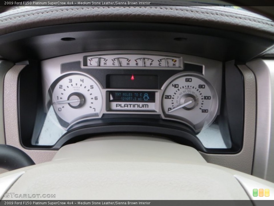 Medium Stone Leather/Sienna Brown Interior Gauges for the 2009 Ford F150 Platinum SuperCrew 4x4 #79178227