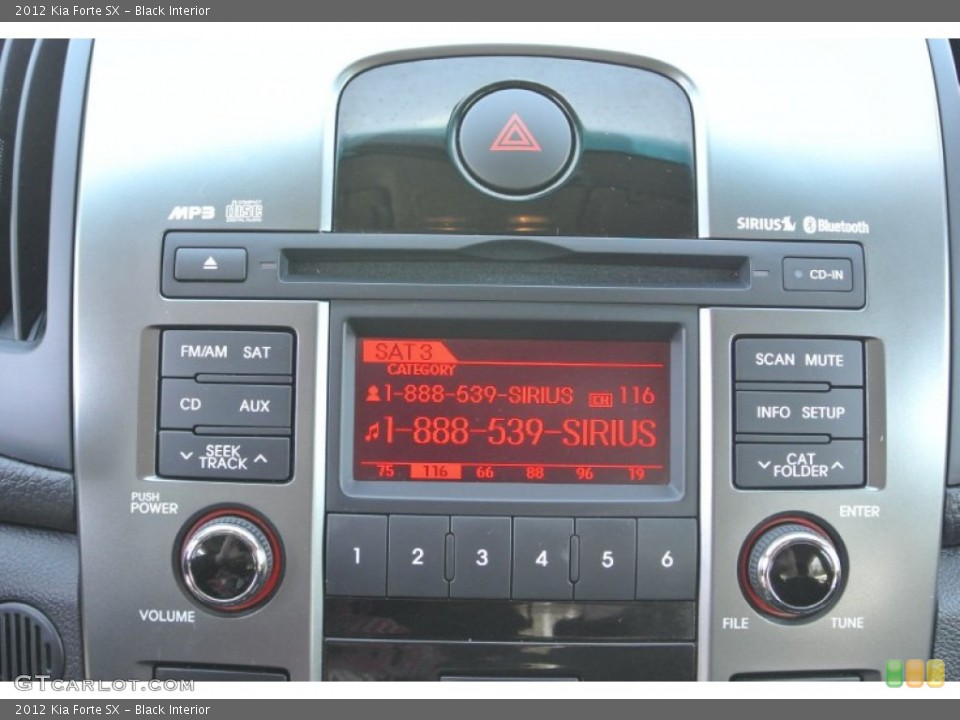 Black Interior Audio System for the 2012 Kia Forte SX #79179390