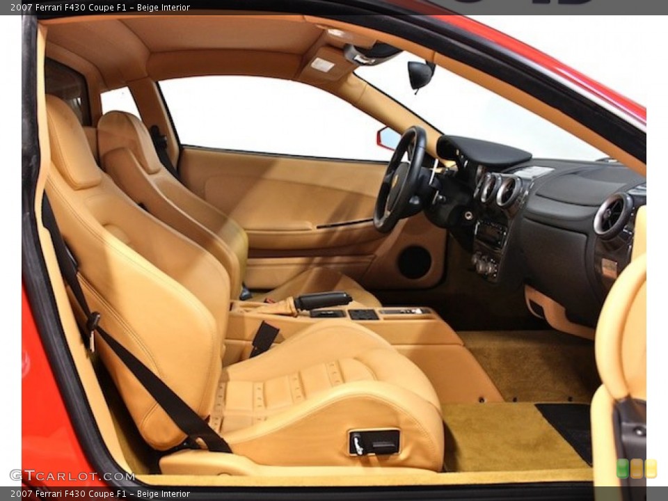Beige Interior Front Seat for the 2007 Ferrari F430 Coupe F1 #79180331