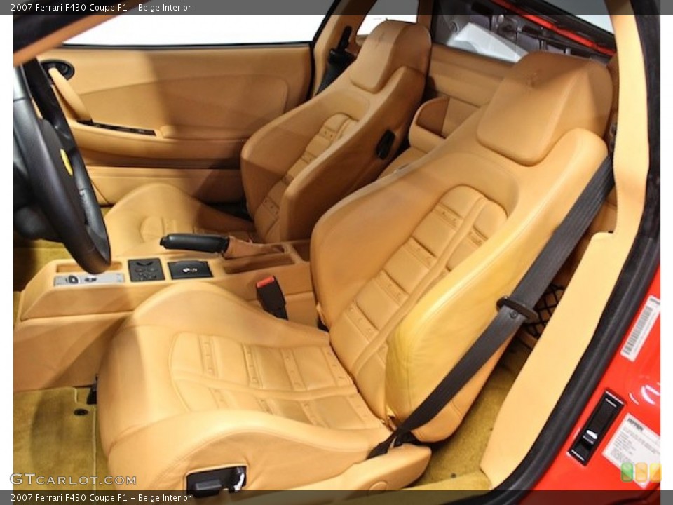 Beige Interior Front Seat for the 2007 Ferrari F430 Coupe F1 #79180349