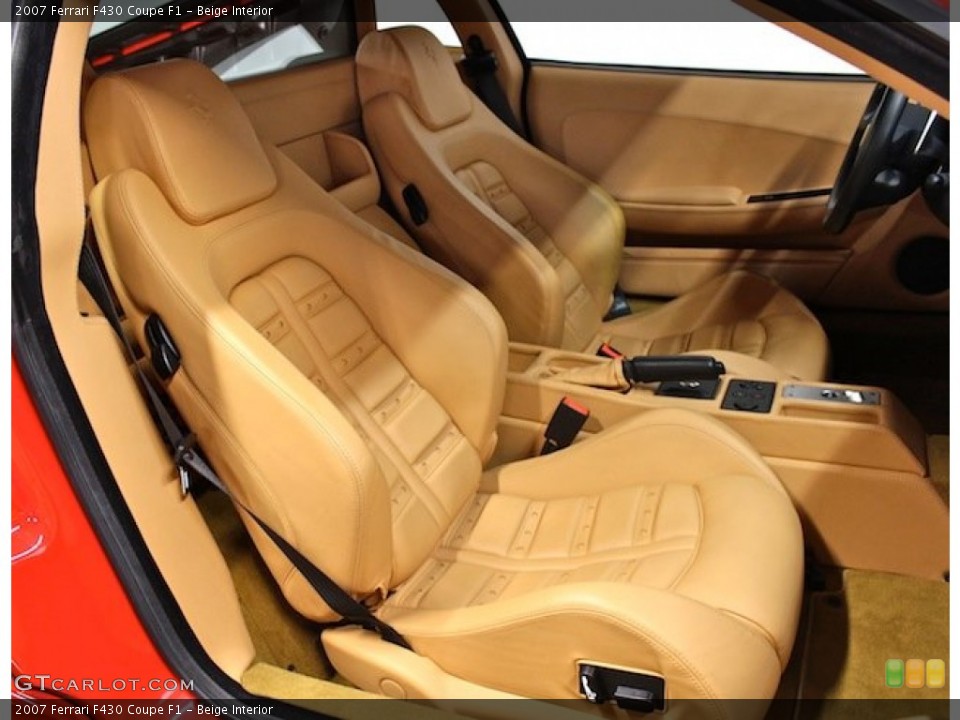 Beige Interior Front Seat for the 2007 Ferrari F430 Coupe F1 #79180369