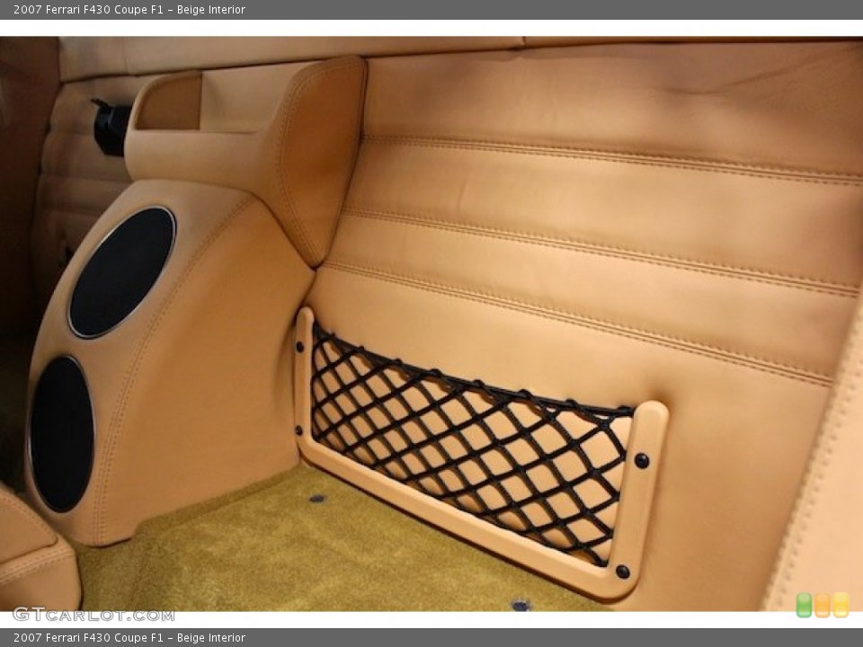 Beige Interior Rear Seat for the 2007 Ferrari F430 Coupe F1 #79180400