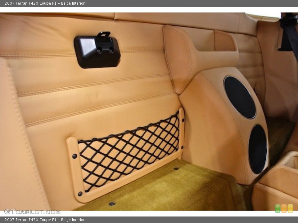 Beige Interior Rear Seat for the 2007 Ferrari F430 Coupe F1 #79180418