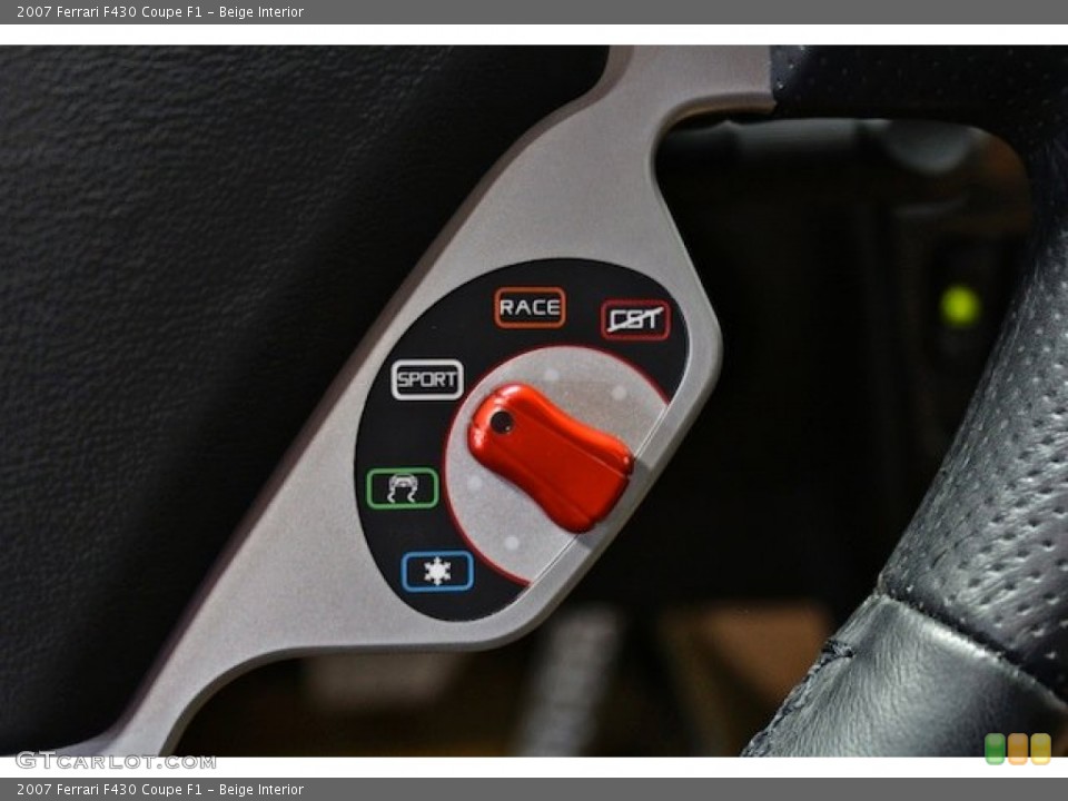 Beige Interior Controls for the 2007 Ferrari F430 Coupe F1 #79180541