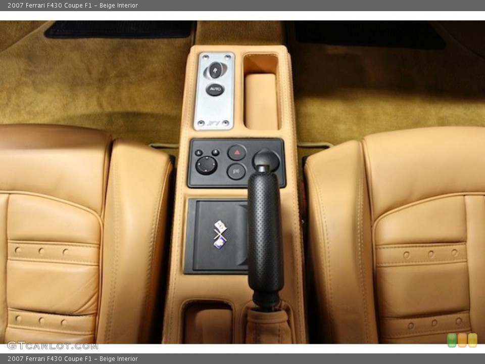 Beige Interior Controls for the 2007 Ferrari F430 Coupe F1 #79180673