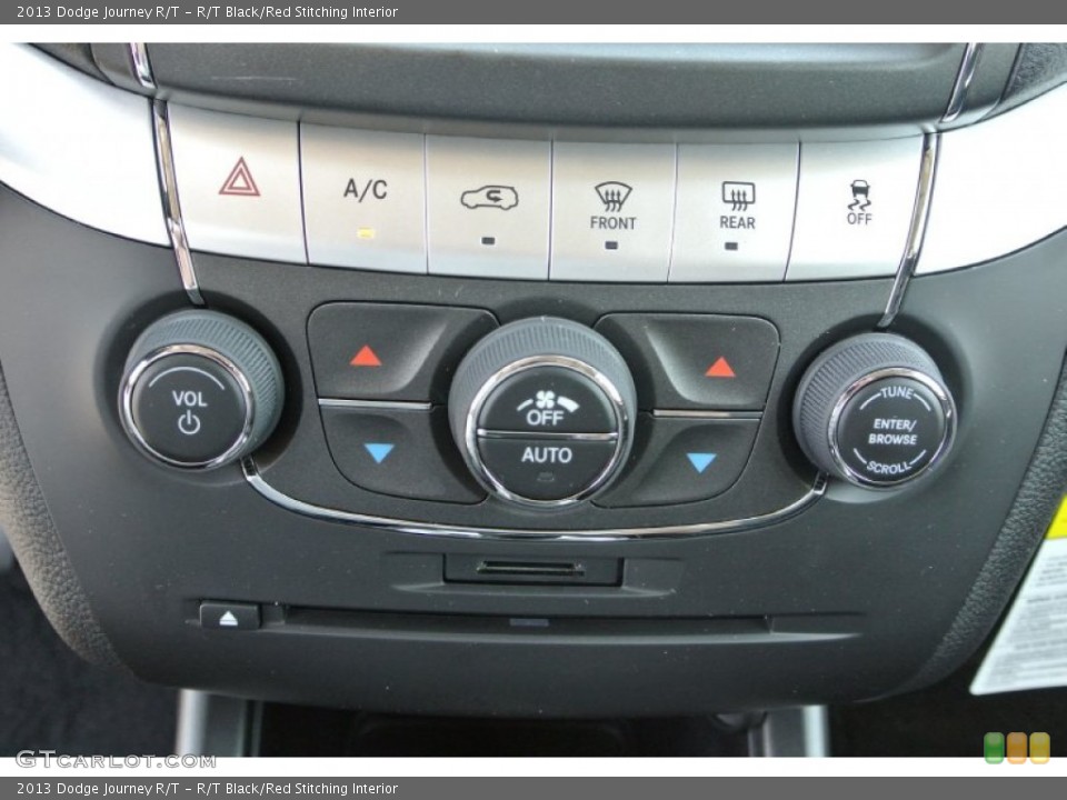 R/T Black/Red Stitching Interior Controls for the 2013 Dodge Journey R/T #79183166
