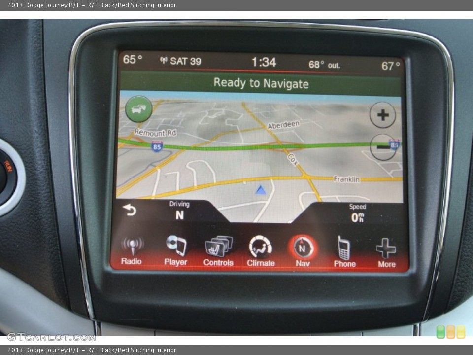 R/T Black/Red Stitching Interior Navigation for the 2013 Dodge Journey R/T #79183209