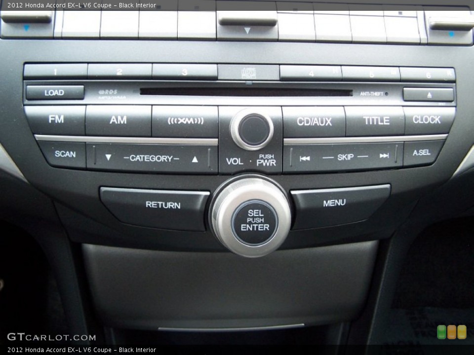 Black Interior Controls for the 2012 Honda Accord EX-L V6 Coupe #79192730