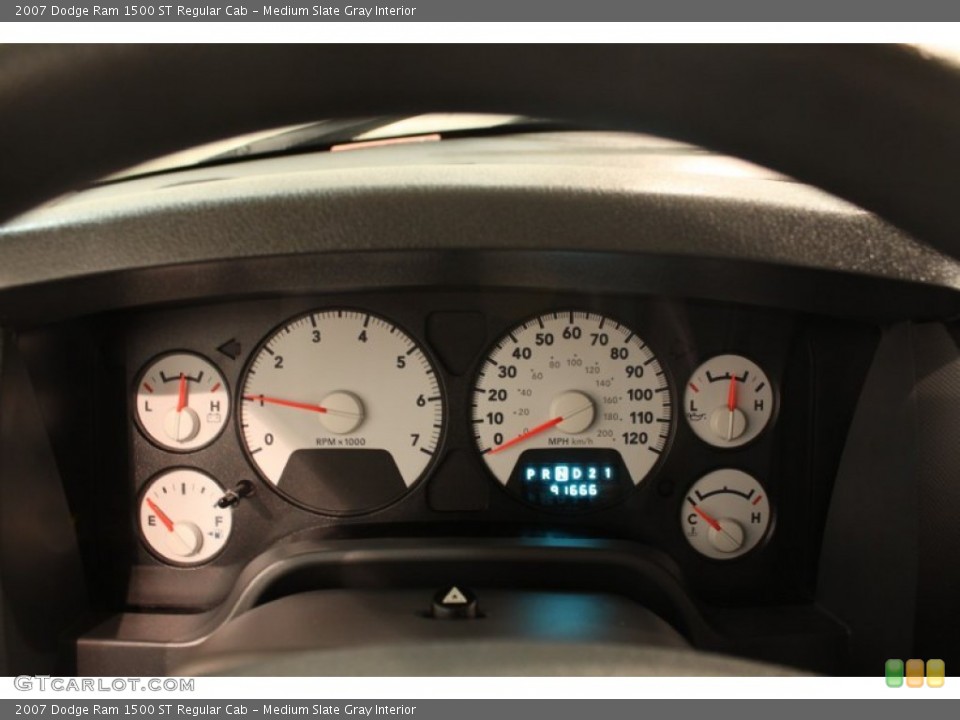 Medium Slate Gray Interior Gauges for the 2007 Dodge Ram 1500 ST Regular Cab #79192775