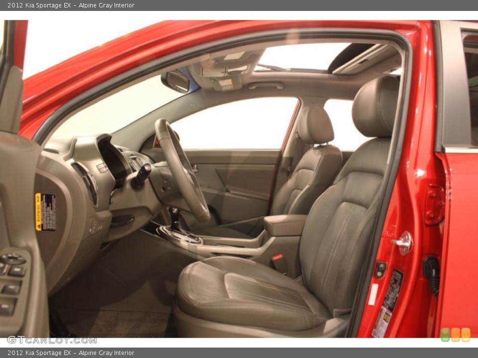 Alpine Gray Interior Photo for the 2012 Kia Sportage EX #79194557