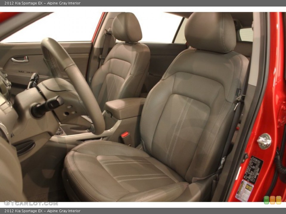 Alpine Gray Interior Front Seat for the 2012 Kia Sportage EX #79194566