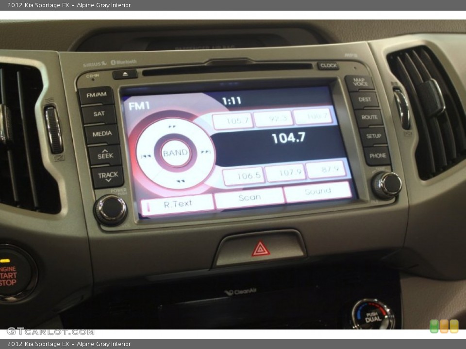 Alpine Gray Interior Audio System for the 2012 Kia Sportage EX #79194623