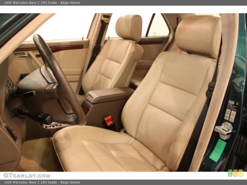 Beige Interior Front Seat for the 1995 Mercedes-Benz C 280 Sedan #79195250