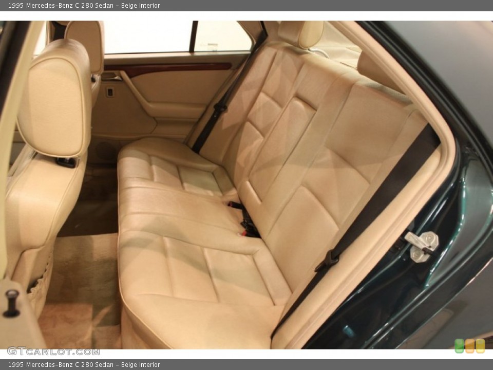 Beige Interior Rear Seat for the 1995 Mercedes-Benz C 280 Sedan #79195387