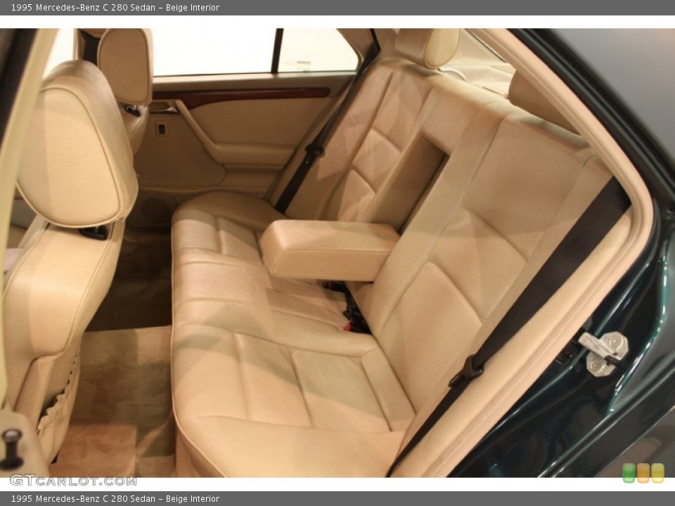 Beige Interior Rear Seat for the 1995 Mercedes-Benz C 280 Sedan #79195406