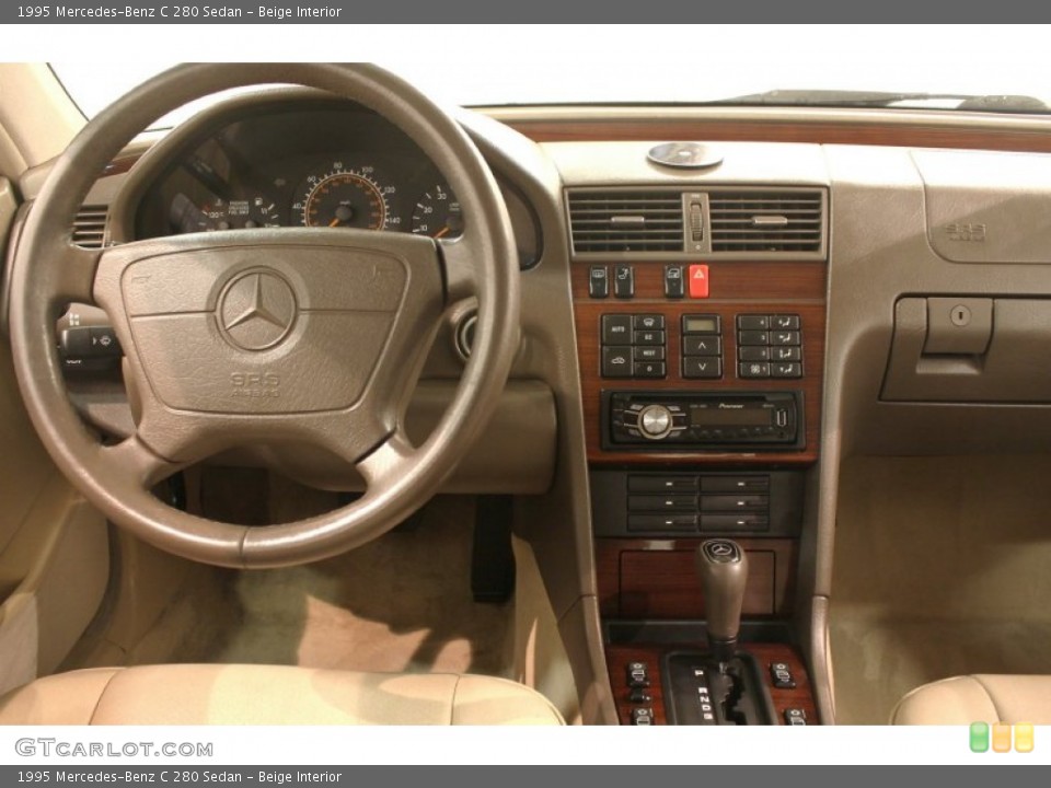 Beige Interior Dashboard for the 1995 Mercedes-Benz C 280 Sedan #79195417