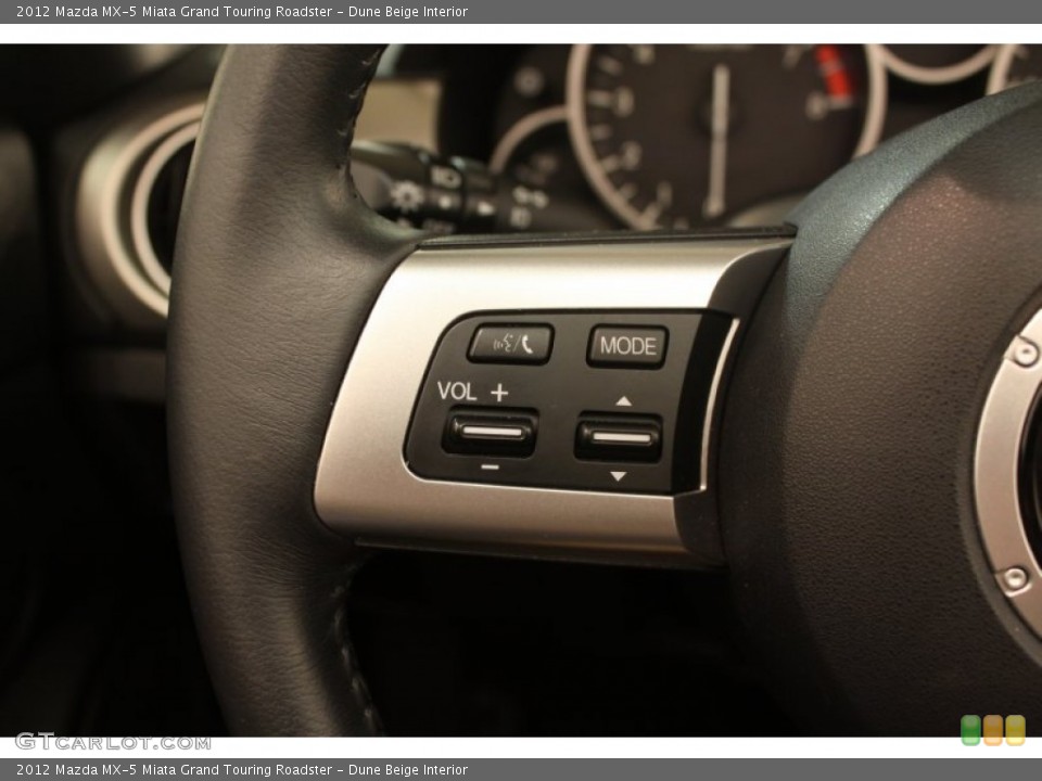 Dune Beige Interior Controls for the 2012 Mazda MX-5 Miata Grand Touring Roadster #79196129