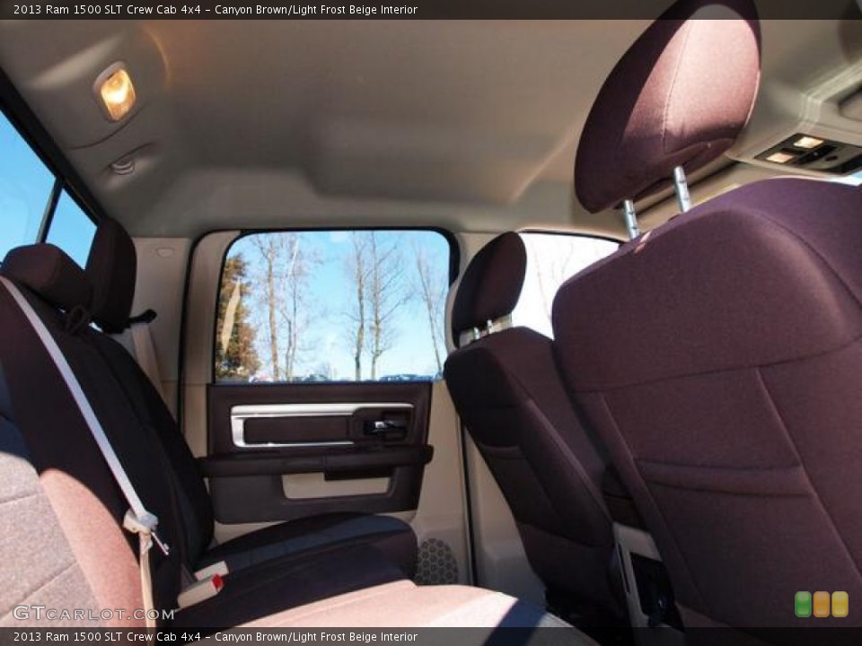 Canyon Brown/Light Frost Beige Interior Photo for the 2013 Ram 1500 SLT Crew Cab 4x4 #79201416