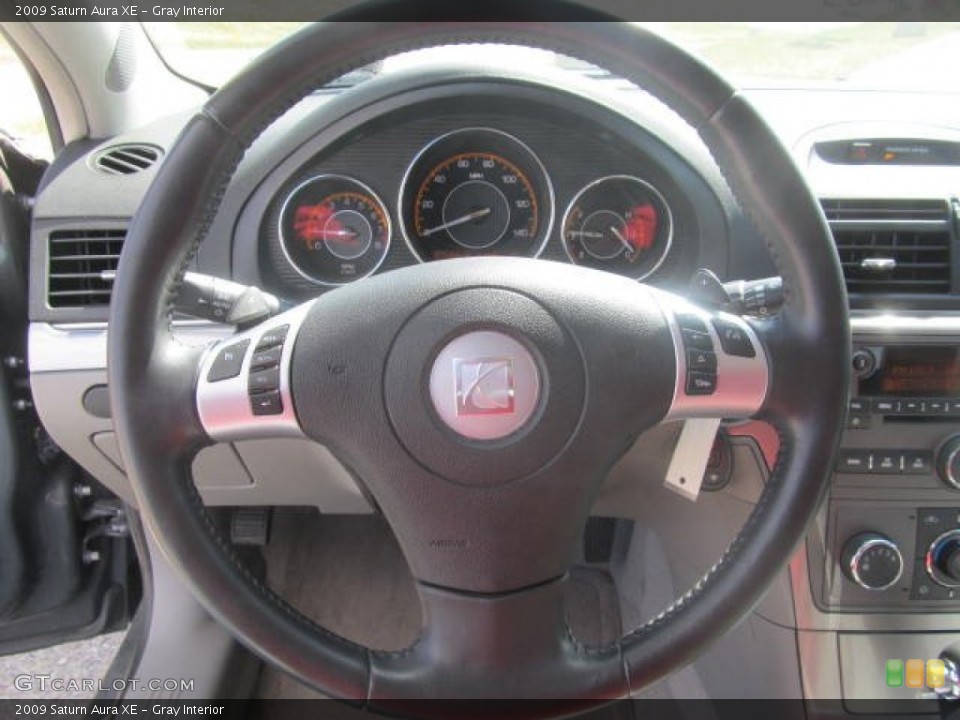 Gray Interior Steering Wheel for the 2009 Saturn Aura XE #79201429