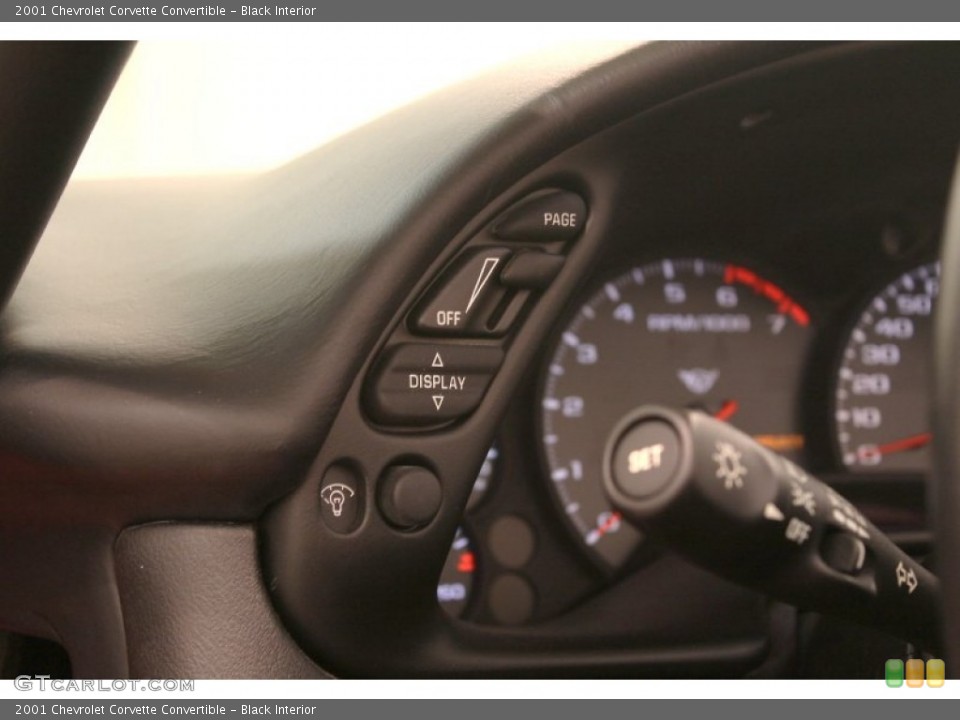 Black Interior Controls for the 2001 Chevrolet Corvette Convertible #79204750