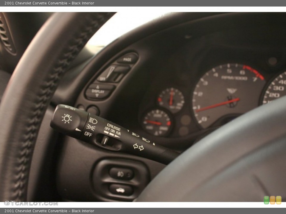Black Interior Controls for the 2001 Chevrolet Corvette Convertible #79204792