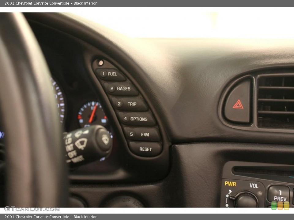 Black Interior Controls for the 2001 Chevrolet Corvette Convertible #79204852