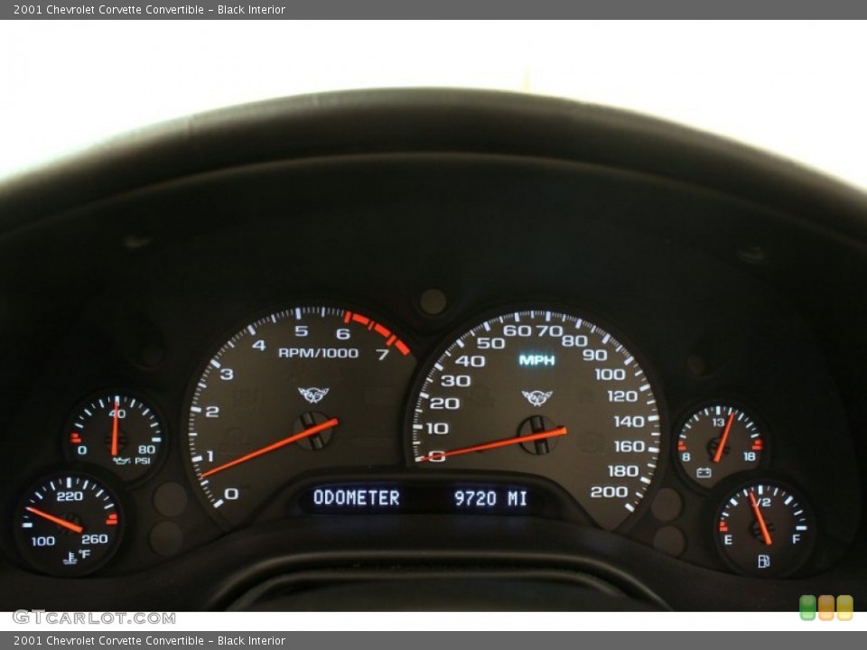 Black Interior Gauges for the 2001 Chevrolet Corvette Convertible #79204870