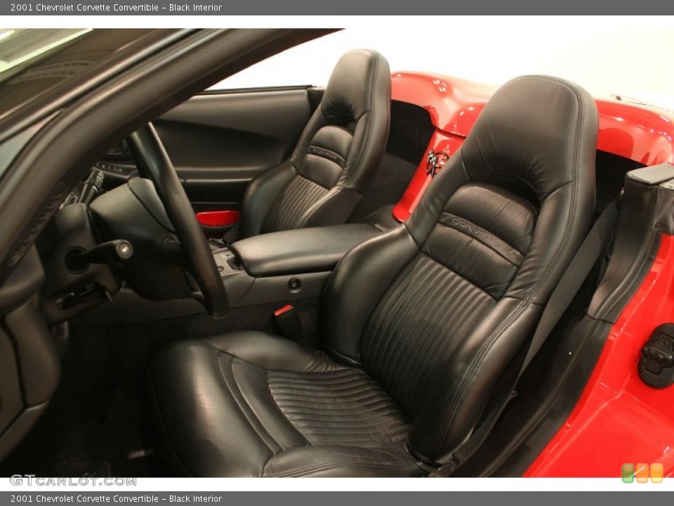 Black Interior Front Seat for the 2001 Chevrolet Corvette Convertible #79204922