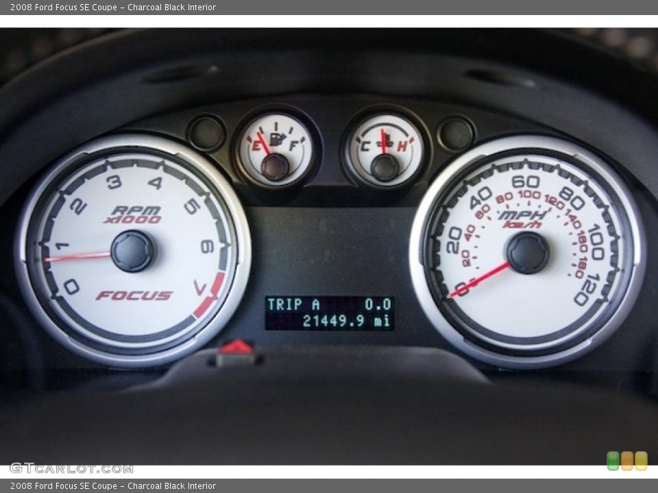 Charcoal Black Interior Gauges for the 2008 Ford Focus SE Coupe #79207380