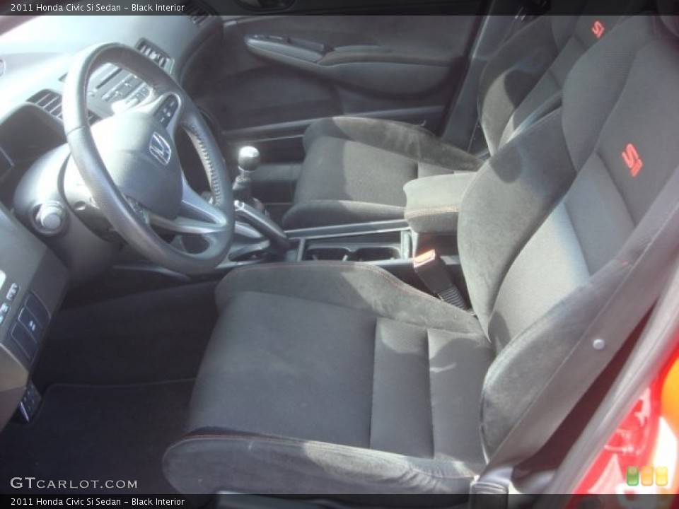 Black Interior Photo for the 2011 Honda Civic Si Sedan #79208203