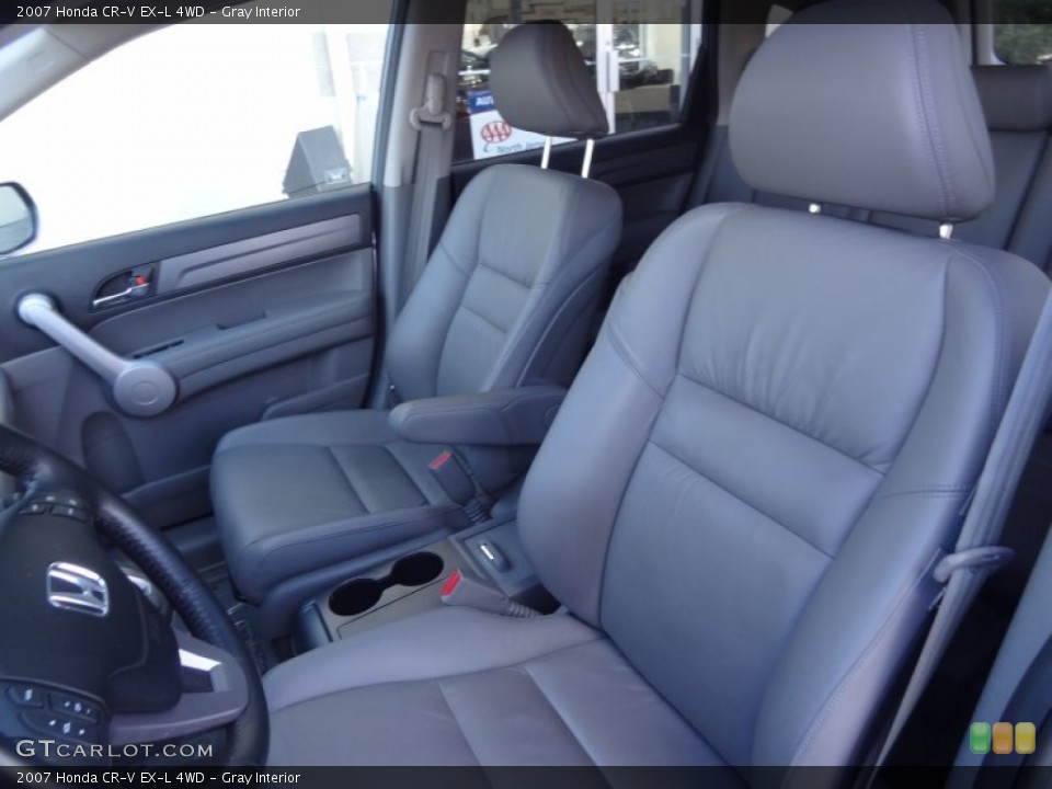 Gray Interior Front Seat for the 2007 Honda CR-V EX-L 4WD #79210777