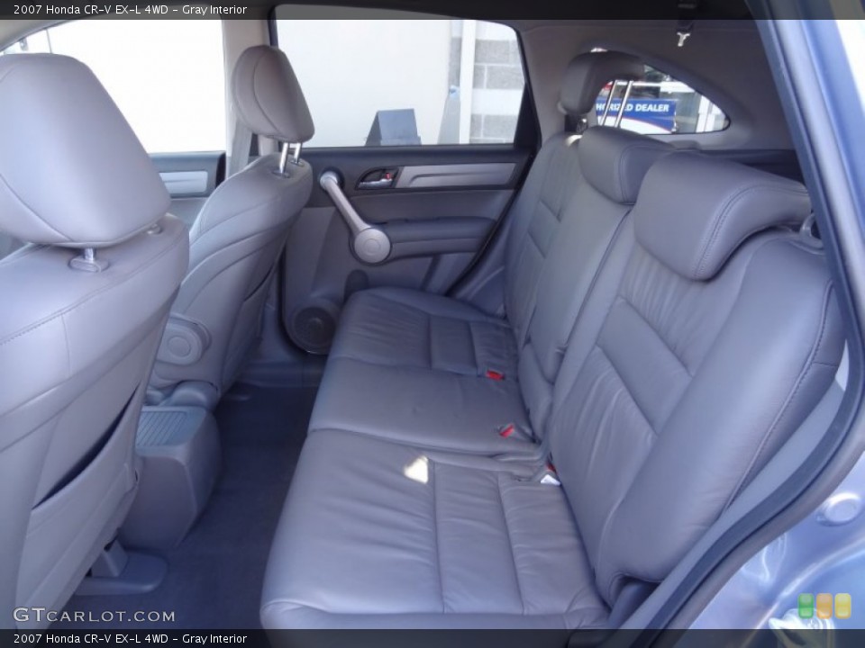 Gray Interior Rear Seat for the 2007 Honda CR-V EX-L 4WD #79210803