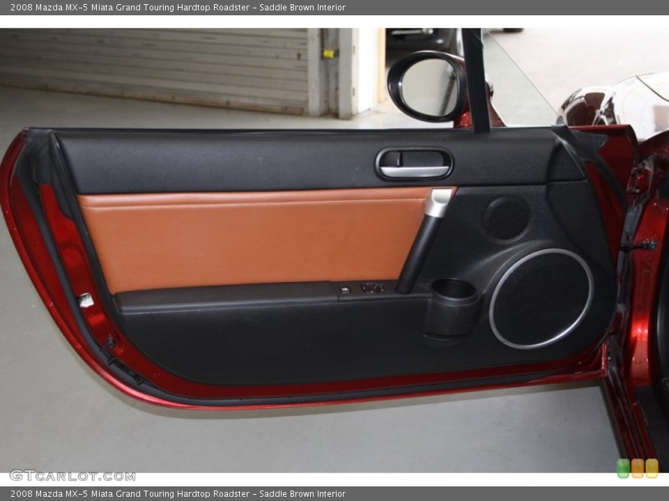 Saddle Brown Interior Door Panel for the 2008 Mazda MX-5 Miata Grand Touring Hardtop Roadster #79210885