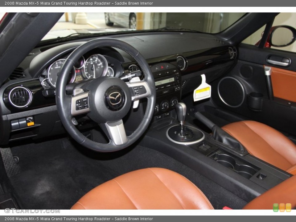 Saddle Brown Interior Photo for the 2008 Mazda MX-5 Miata Grand Touring Hardtop Roadster #79210902