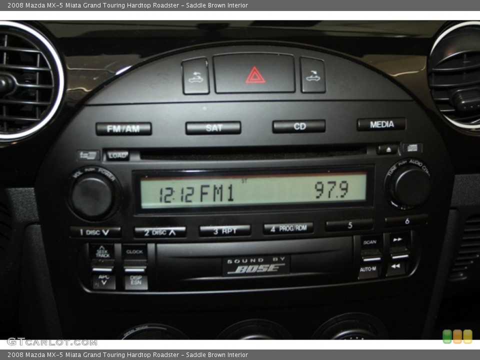 Saddle Brown Interior Audio System for the 2008 Mazda MX-5 Miata Grand Touring Hardtop Roadster #79210980