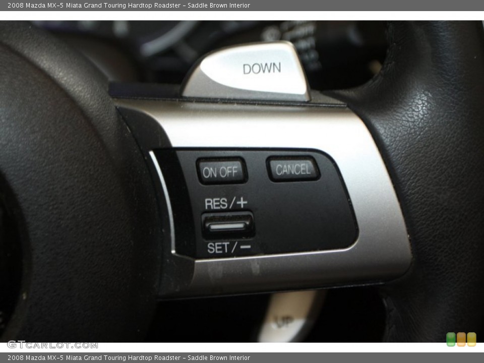 Saddle Brown Interior Controls for the 2008 Mazda MX-5 Miata Grand Touring Hardtop Roadster #79211056