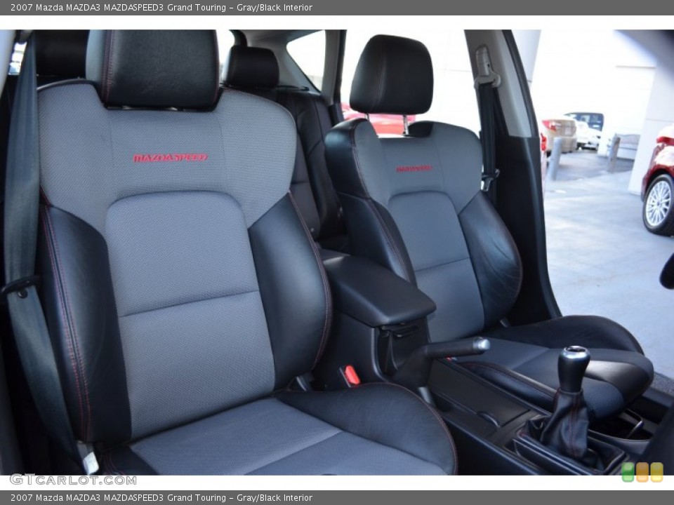 Gray/Black Interior Front Seat for the 2007 Mazda MAZDA3 MAZDASPEED3 Grand Touring #79211211