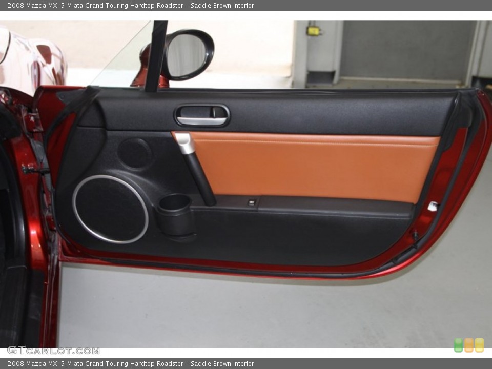 Saddle Brown Interior Door Panel for the 2008 Mazda MX-5 Miata Grand Touring Hardtop Roadster #79211215