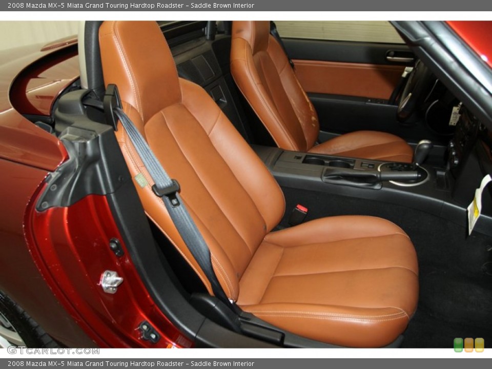 Saddle Brown Interior Front Seat for the 2008 Mazda MX-5 Miata Grand Touring Hardtop Roadster #79211269
