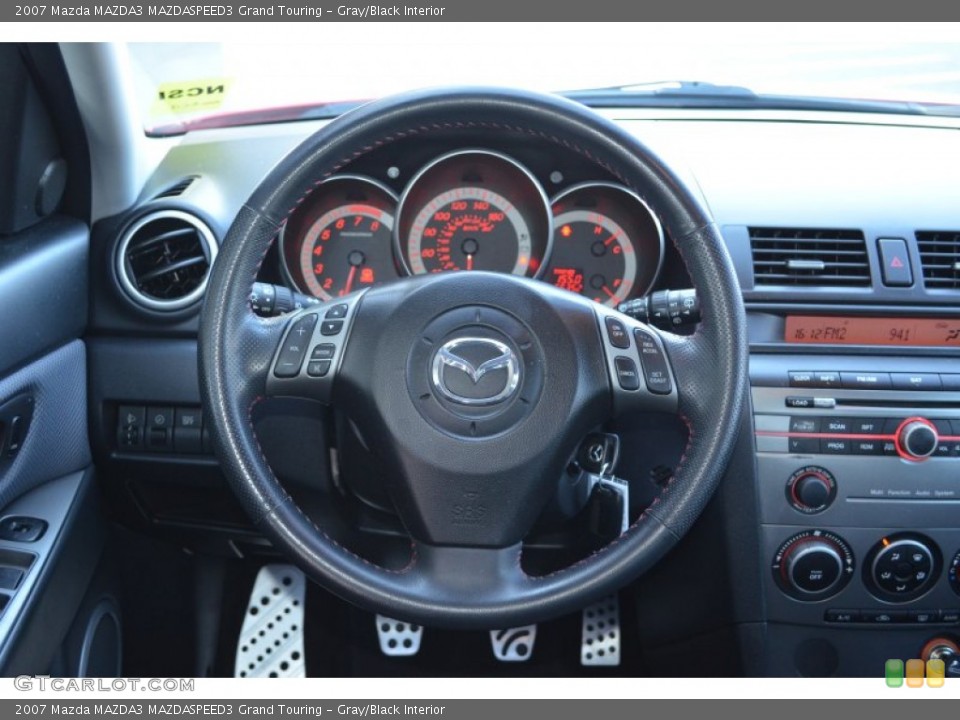 Gray/Black Interior Steering Wheel for the 2007 Mazda MAZDA3 MAZDASPEED3 Grand Touring #79211272